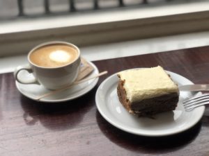 Caffe NOTO Flat white and carrot cake